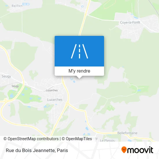 Rue du Bois Jeannette plan
