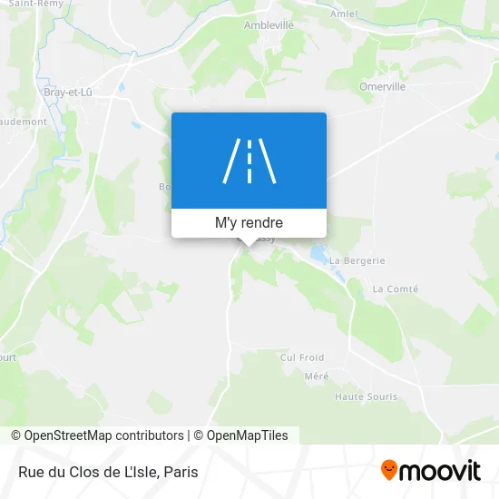 Rue du Clos de L'Isle plan