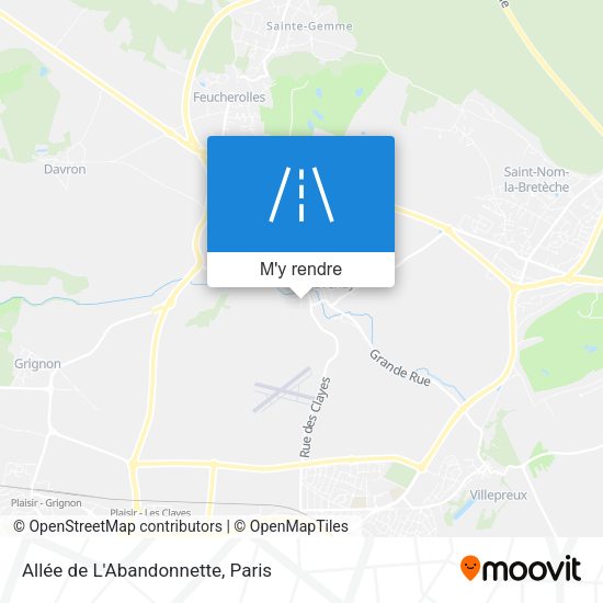Allée de L'Abandonnette plan