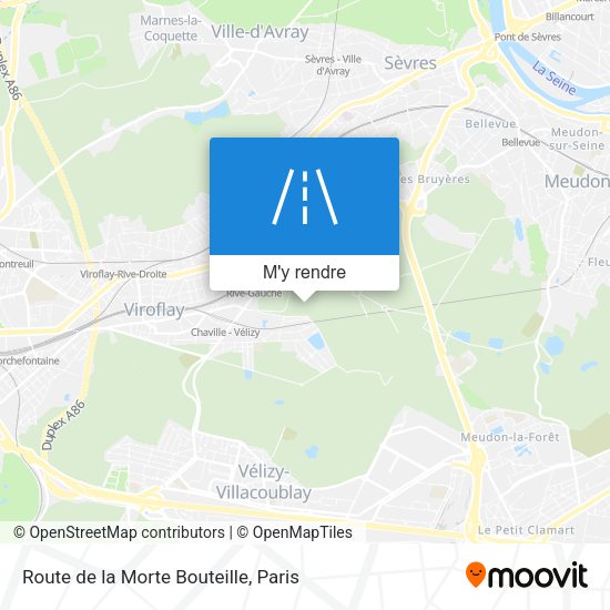 Route de la Morte Bouteille plan