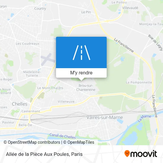 Allée de la Pièce Aux Poules plan