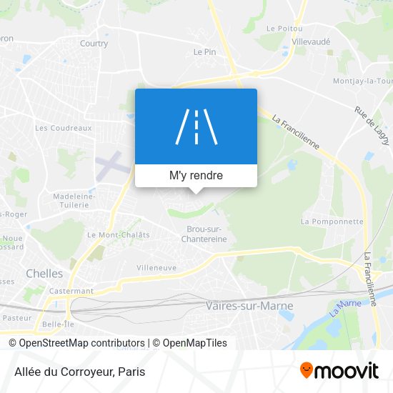 Allée du Corroyeur plan