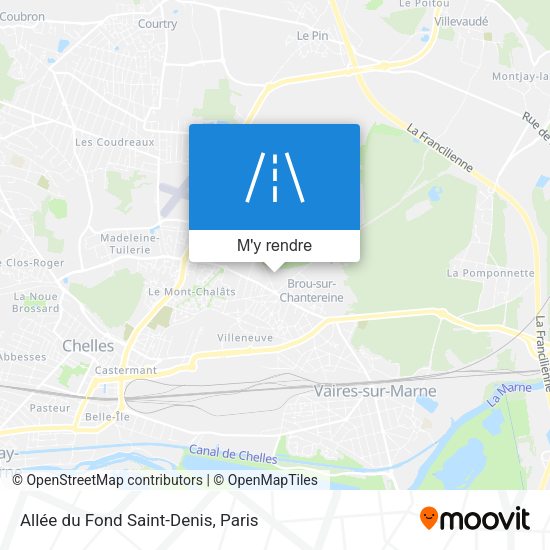 Allée du Fond Saint-Denis plan