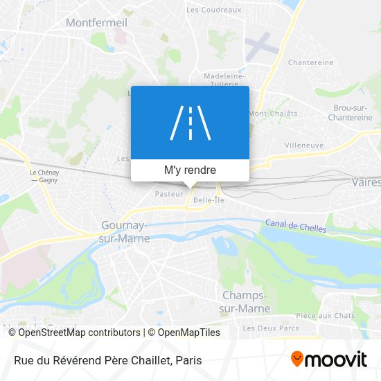 Rue du Révérend Père Chaillet plan