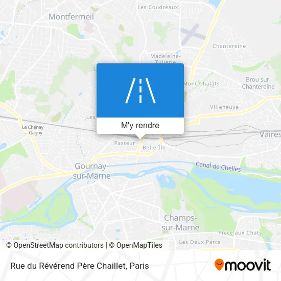 Rue du Révérend Père Chaillet plan