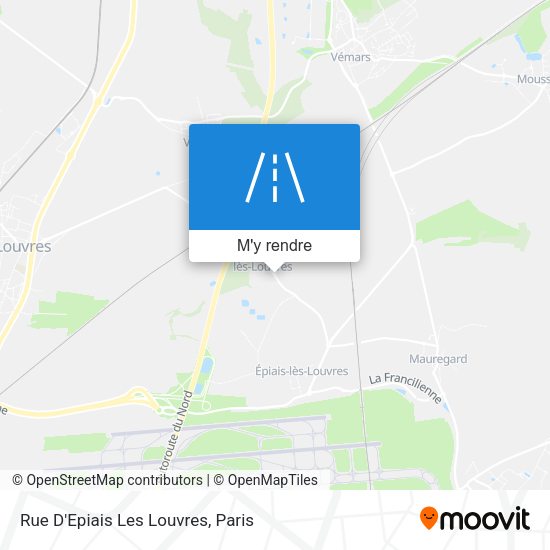 Rue D'Epiais Les Louvres plan