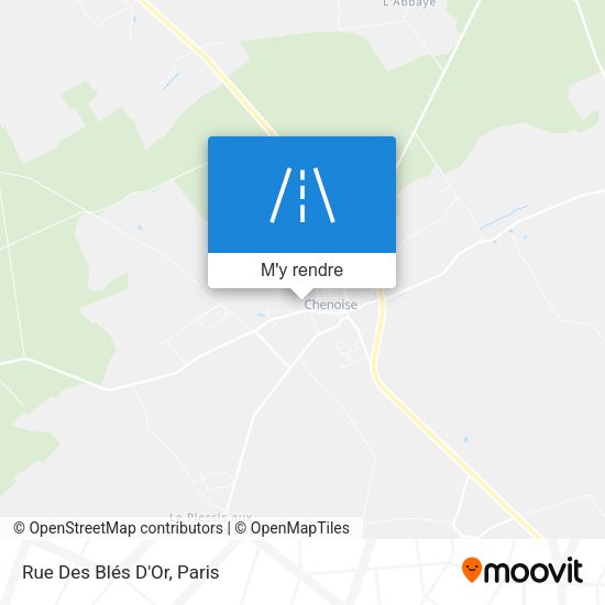 Rue Des Blés D'Or plan
