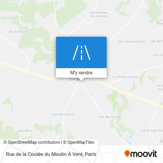 Rue De La Coulée Du Moulin À Vent plan