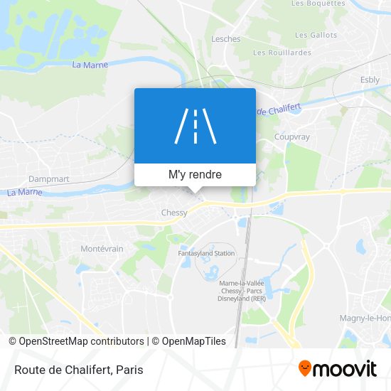 Route de Chalifert plan