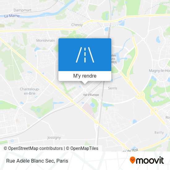 Rue Adèle Blanc Sec plan