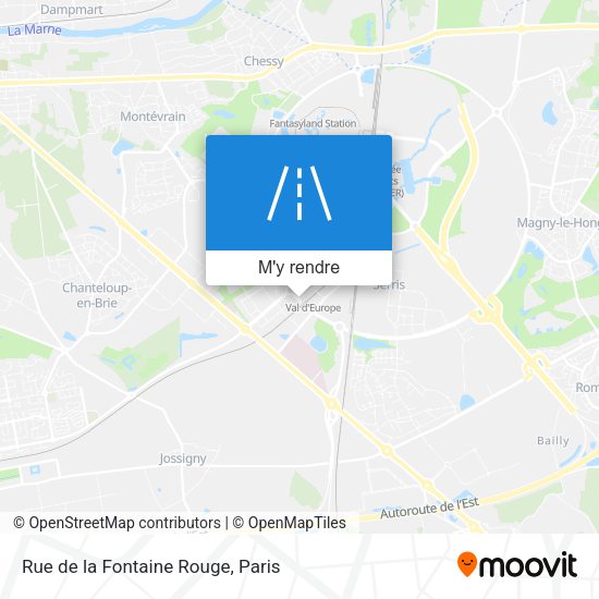 Rue de la Fontaine Rouge plan