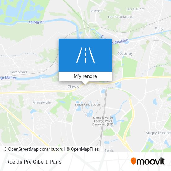 Rue du Pré Gibert plan