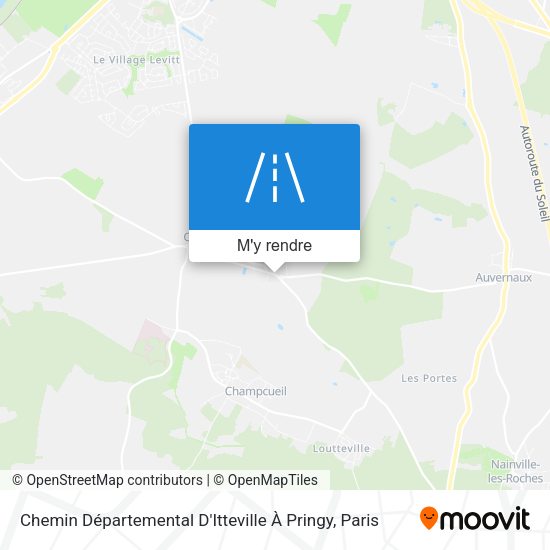 Chemin Départemental D'Itteville À Pringy plan