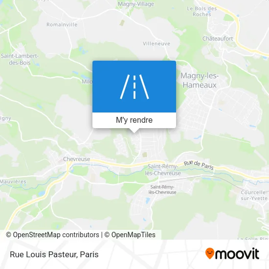 Rue Louis Pasteur plan