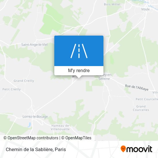 Chemin de la Sablière plan