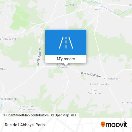 Rue de L'Abbaye plan