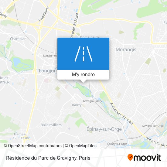 Résidence du Parc de Gravigny plan