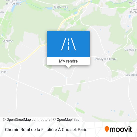 Chemin Rural de la Fillolière À Choisel plan