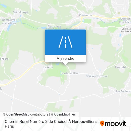Chemin Rural Numéro 3 de Choisel À Herbouvilliers plan