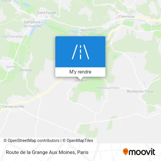 Route de la Grange Aux Moines plan