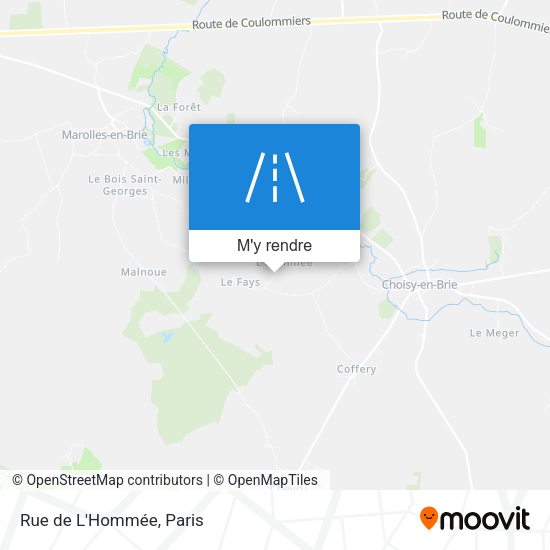 Rue De L'Hommée plan
