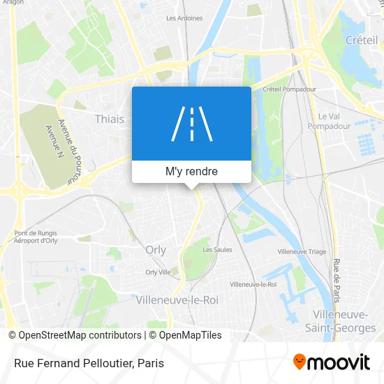 Rue Fernand Pelloutier plan