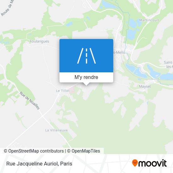 Rue Jacqueline Auriol plan