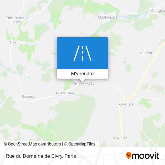 Rue du Domaine de Civry plan