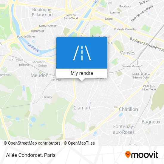 Allée Condorcet plan