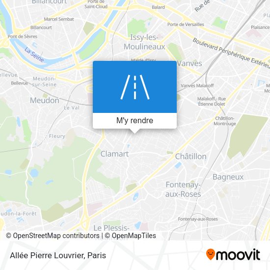 Allée Pierre Louvrier plan