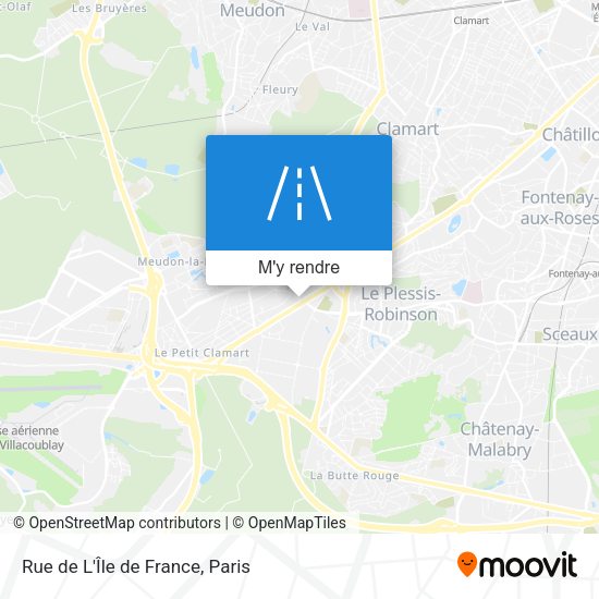 Rue de L'Île de France plan