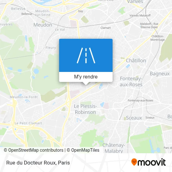 Rue du Docteur Roux plan