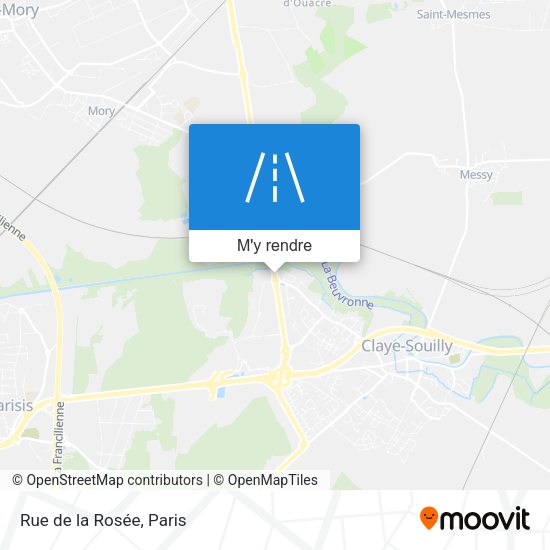 Rue de la Rosée plan