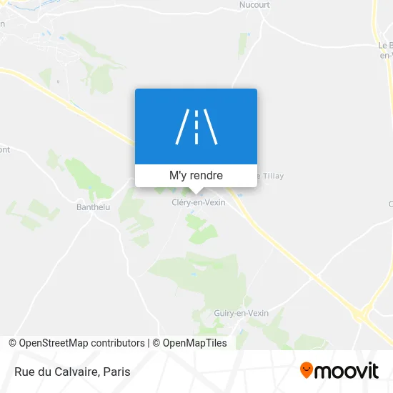 Rue du Calvaire plan