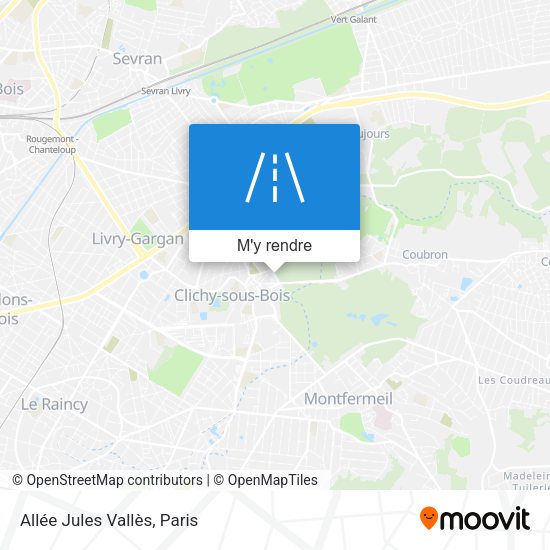 Allée Jules Vallès plan