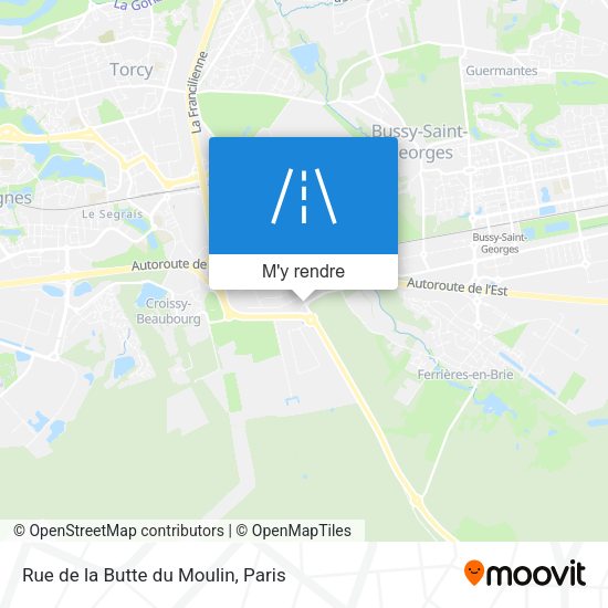 Rue de la Butte du Moulin plan