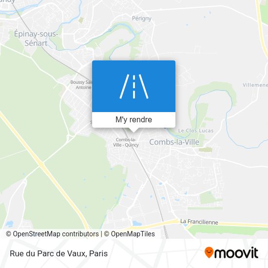 Rue du Parc de Vaux plan