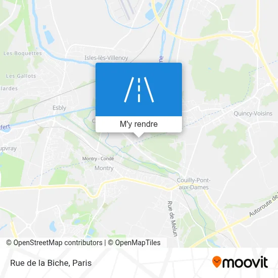 Rue de la Biche plan