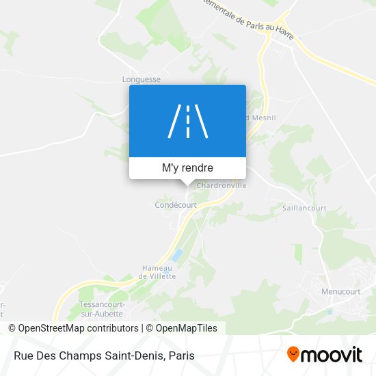 Rue Des Champs Saint-Denis plan