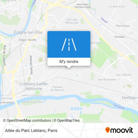 Allée du Parc Leblanc plan
