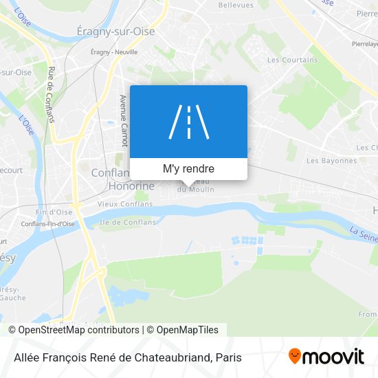Allée François René de Chateaubriand plan
