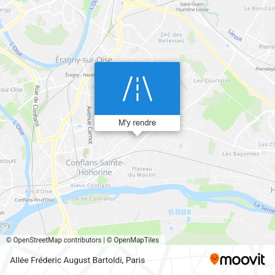Allée Fréderic August Bartoldi plan