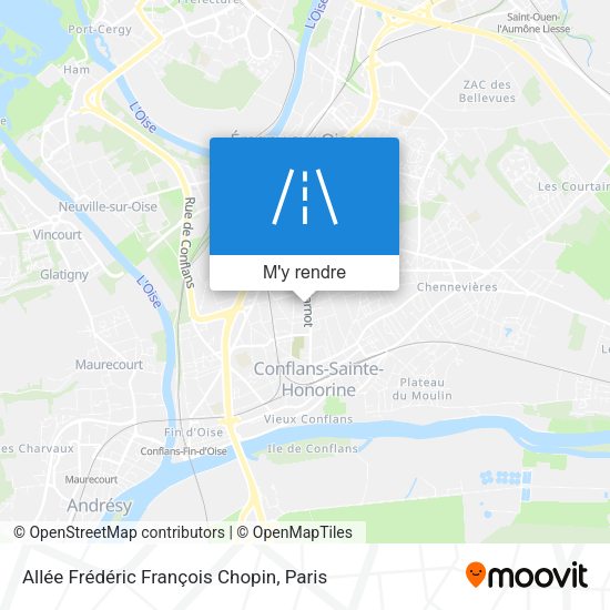 Allée Frédéric François Chopin plan