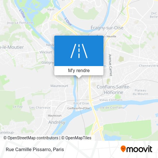 Rue Camille Pissarro plan