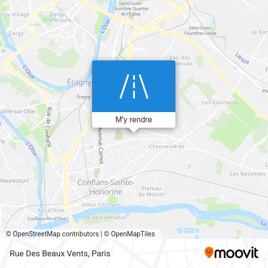 Rue Des Beaux Vents plan