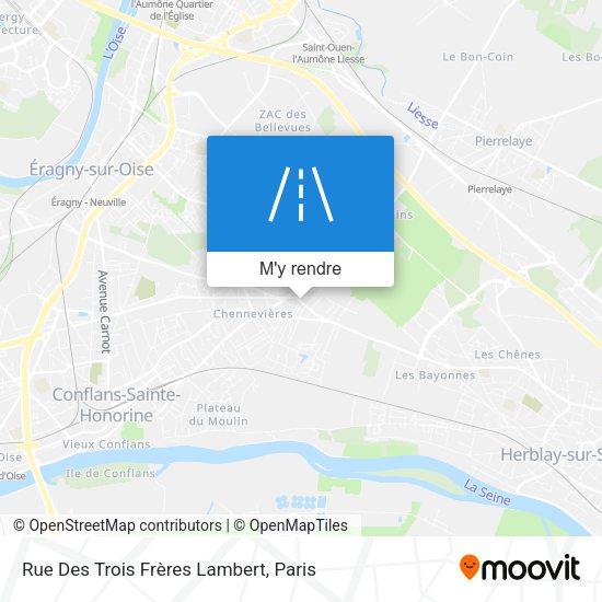 Rue Des Trois Frères Lambert plan
