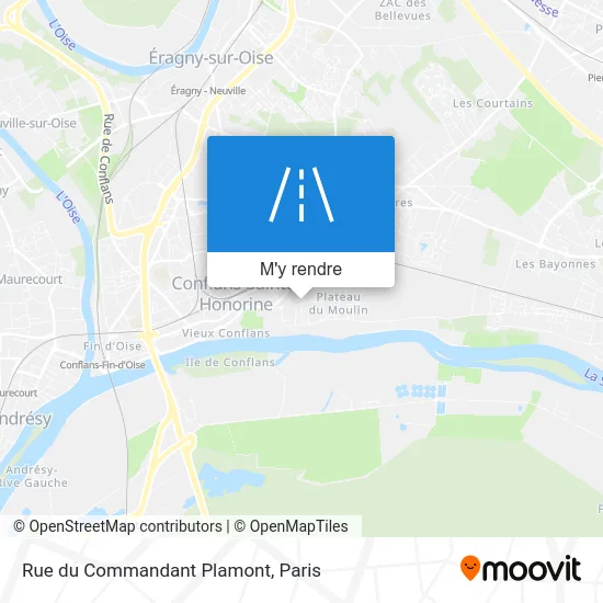 Rue du Commandant Plamont plan