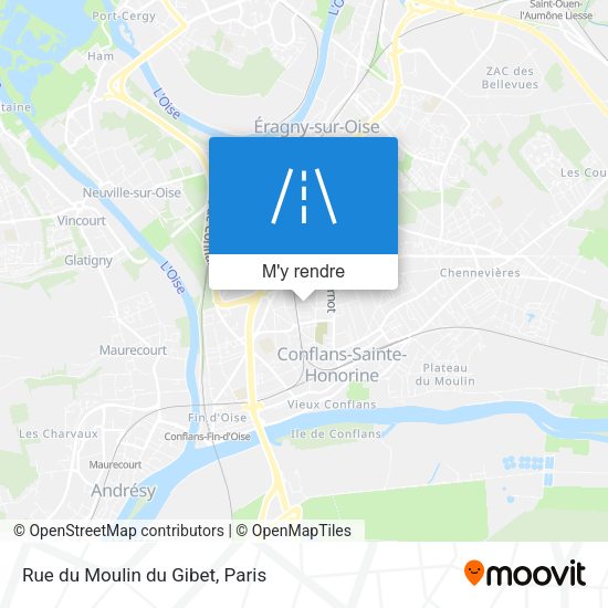 Rue du Moulin du Gibet plan