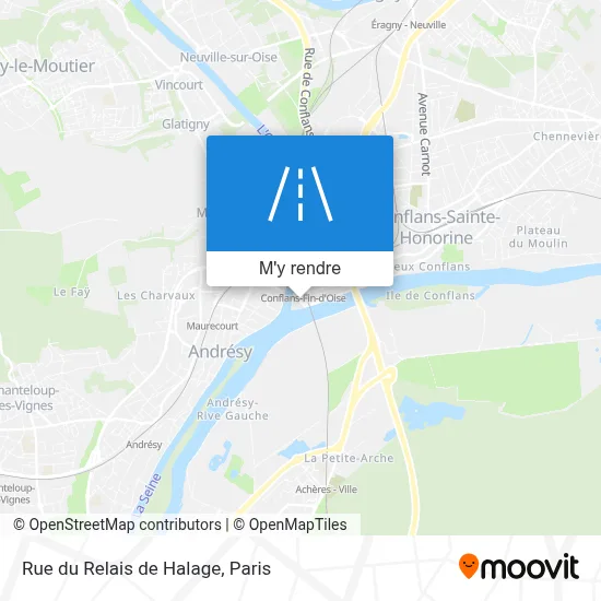 Rue du Relais de Halage plan