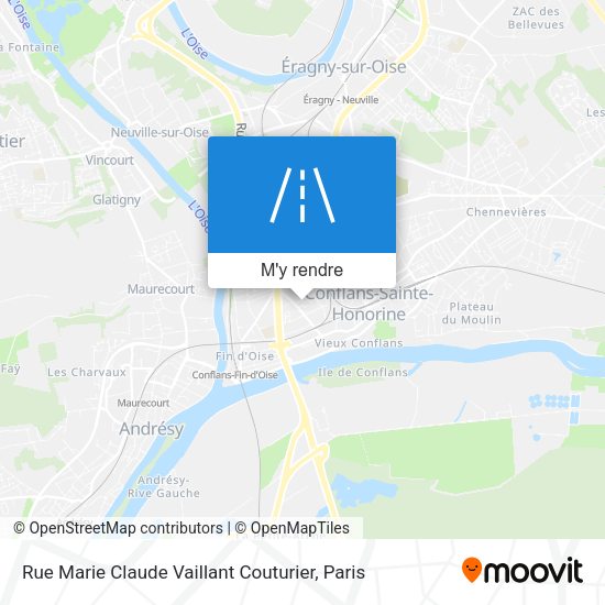 Rue Marie Claude Vaillant Couturier plan
